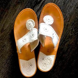 White Jack Rogers sandals size 9